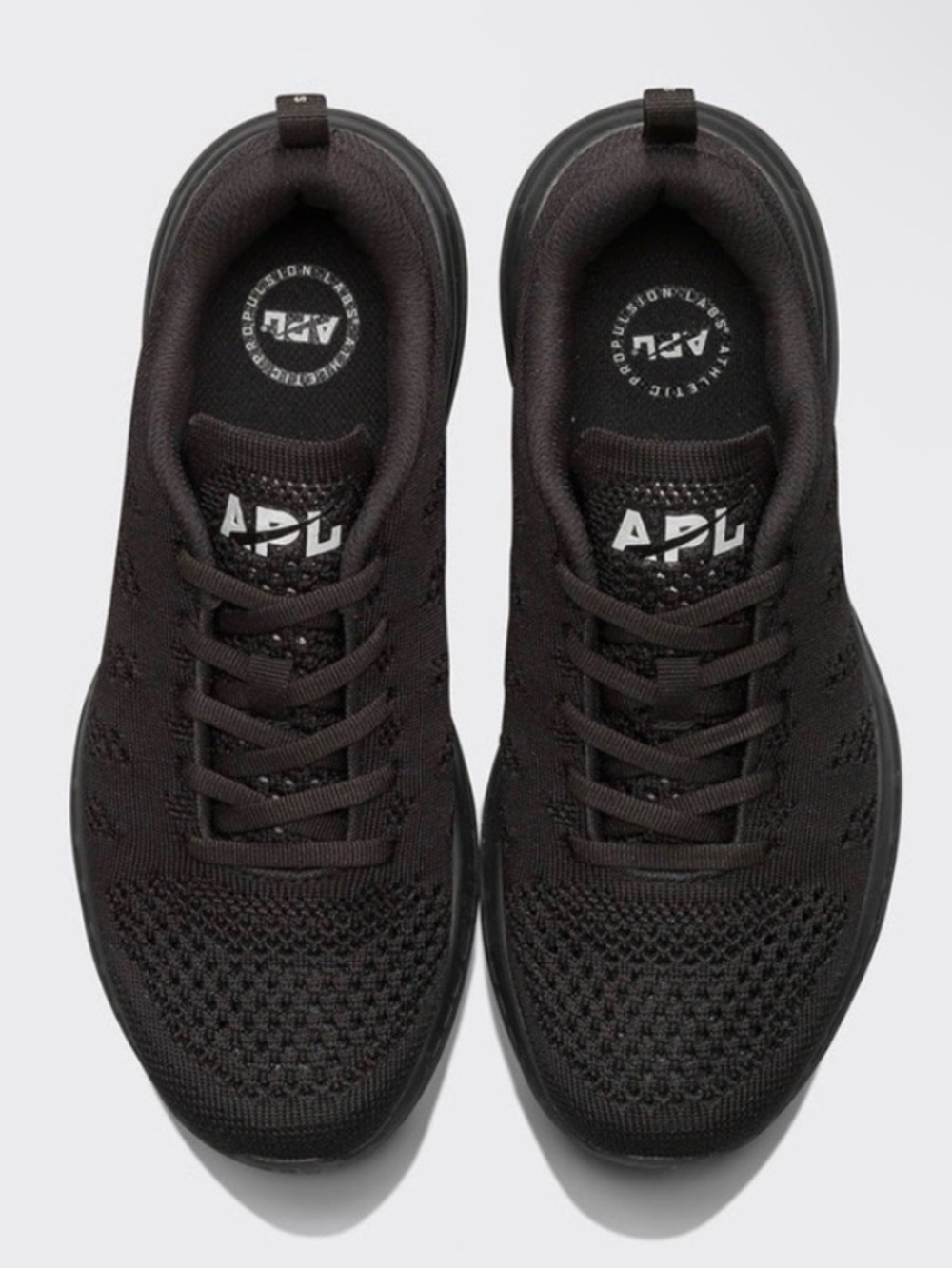 APL Women's Black Knit Athletic Sneakers 6.5
